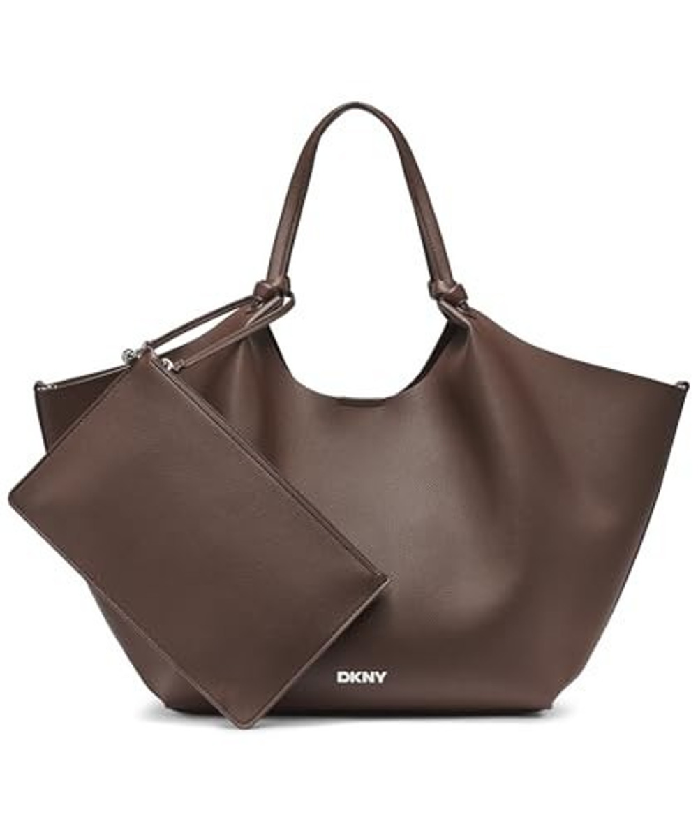 DKNY Paula Commuter Medium Sleek Tote - Chocolate Brown - NWT